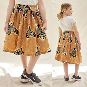 Anthropologie SIKA Zora Zebra Kids Skirt Size 3T NWOT $138